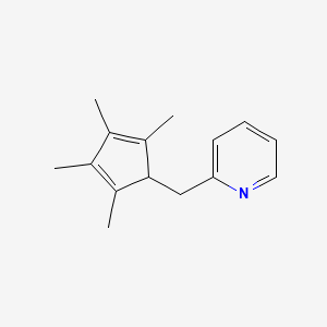 2-[(2,3,4,5-Tetramethylcyclopenta-2,4-dien-1-yl)methyl]pyridine