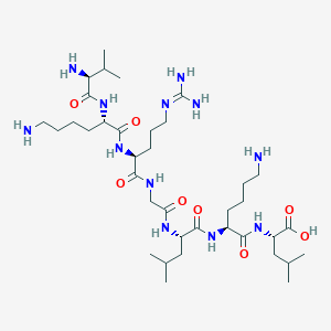 L-Leucine, L-valyl-L-lysyl-L-arginylglycyl-L-leucyl-L-lysyl-