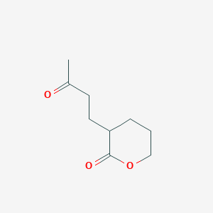 molecular formula C9H14O3 B15411827 2H-Pyran-2-one, tetrahydro-3-(3-oxobutyl)- CAS No. 537678-37-8