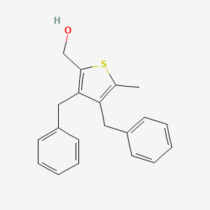 molecular formula C20H20OS B15411833 (3,4-Dibenzyl-5-methylthiophen-2-yl)methanol CAS No. 315662-99-8