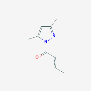 molecular formula C9H12N2O B15411889 1-(3,5-Dimethyl-1H-pyrazol-1-yl)but-2-en-1-one CAS No. 211105-80-5