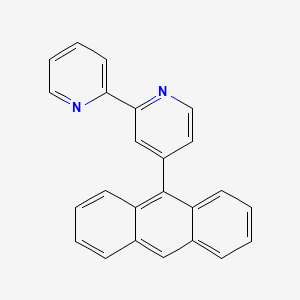 molecular formula C24H16N2 B15411905 2,2'-Bipyridine, 4-(9-anthracenyl)- CAS No. 477566-93-1