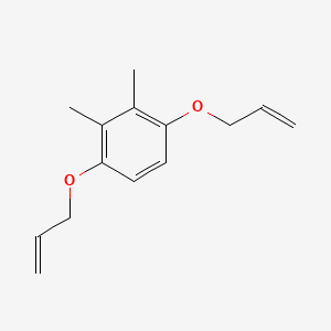 molecular formula C14H18O2 B15411909 2,3-Dimethyl-1,4-bis[(prop-2-en-1-yl)oxy]benzene CAS No. 332426-35-4