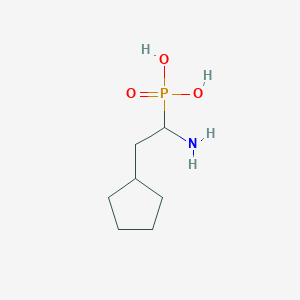 molecular formula C7H16NO3P B15411930 (1-Amino-2-cyclopentylethyl)phosphonic acid CAS No. 570375-48-3