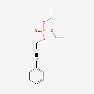 molecular formula C13H17O4P B15411993 Phosphoric acid, diethyl 3-phenyl-2-propynyl ester CAS No. 459126-04-6