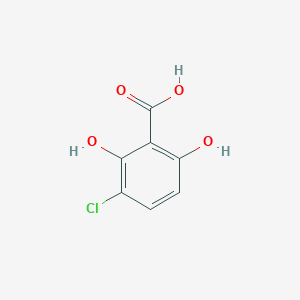 molecular formula C7H5ClO4 B015412 3-氯-2,6-二羟基苯甲酸 CAS No. 26754-77-8