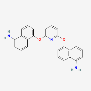 molecular formula C25H19N3O2 B15412094 5,5'-[Pyridine-2,6-diylbis(oxy)]di(naphthalen-1-amine) CAS No. 570413-17-1