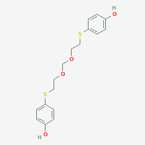 molecular formula C17H20O4S2 B154121 苯酚，4,4'-[亚甲基双(氧-2,1-乙二硫基)]双- CAS No. 93589-69-6
