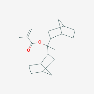 molecular formula C20H30O2 B15412127 1,1-Di(bicyclo[2.2.1]heptan-2-yl)ethyl 2-methylprop-2-enoate CAS No. 477520-65-3