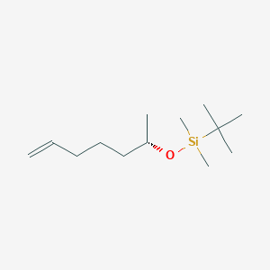 molecular formula C13H28OSi B15412133 Silane, (1,1-dimethylethyl)dimethyl[[(1S)-1-methyl-5-hexenyl]oxy]- CAS No. 393109-13-2