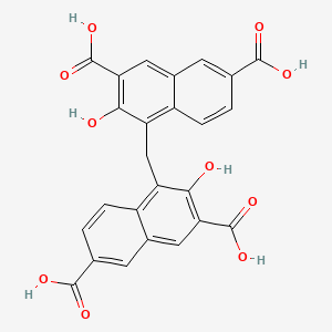 4,4'-Methylenebis(3-hydroxynaphthalene-2,7-dicarboxylic acid)