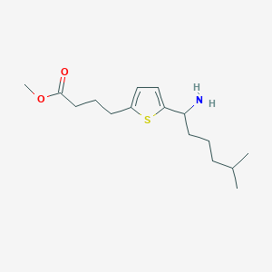 Methyl 4-[5-(1-amino-5-methylhexyl)thiophen-2-yl]butanoate