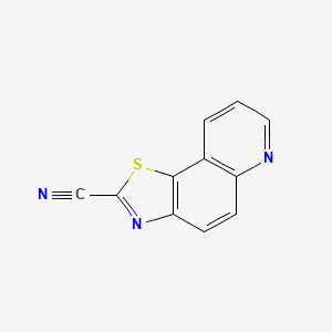 Thiazolo[5,4-f]quinoline-2-carbonitrile