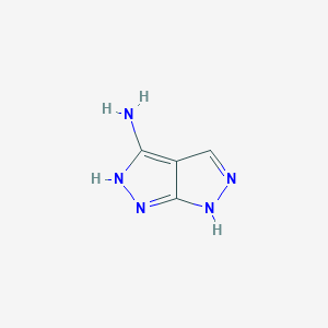 molecular formula C4H5N5 B154123 3-氨基-1,6-二氢吡唑并[3,4-c]吡唑 CAS No. 128854-05-7