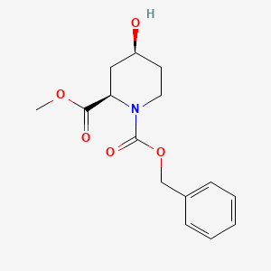 1-Benzyl 2-methyl (2R,4S)-4-hydroxypiperidine-1,2-dicarboxylate