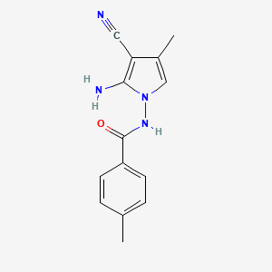 N-(2-Amino-3-cyano-4-methyl-1H-pyrrol-1-yl)-4-methylbenzamide