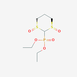 Phosphonic acid, [(1R,3R)-1,3-dioxido-1,3-dithian-2-yl]-, diethyl ester