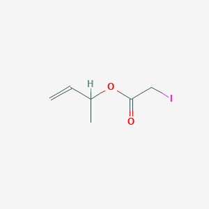 Acetic acid, iodo-, 1-methyl-2-propenyl ester