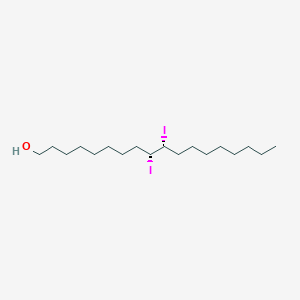 molecular formula C18H36I2O B15412454 (9R,10R)-9,10-diiodooctadecan-1-ol CAS No. 501371-60-4