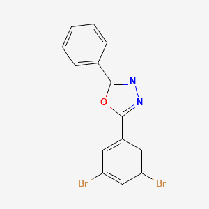 2-(3,5-Dibromophenyl)-5-phenyl-1,3,4-oxadiazole