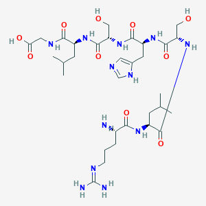 N~5~-(Diaminomethylidene)-L-ornithyl-L-leucyl-L-seryl-L-histidyl-L-seryl-L-leucylglycine