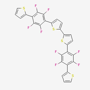 5,5'-Bis[2,3,5,6-tetrafluoro-4-(thiophen-2-yl)phenyl]-2,2'-bithiophene