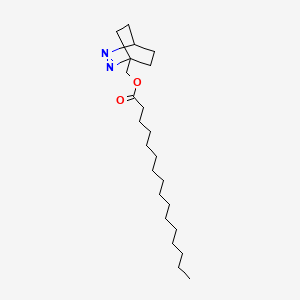 (2,3-Diazabicyclo[2.2.2]oct-2-en-1-yl)methyl hexadecanoate