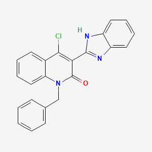 3-(1H-Benzimidazol-2-yl)-1-benzyl-4-chloroquinolin-2(1H)-one