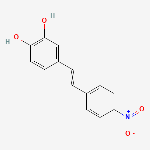 4-[2-(4-Nitrophenyl)ethenyl]benzene-1,2-diol