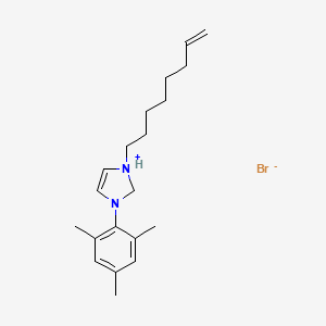 1-(Oct-7-en-1-yl)-3-(2,4,6-trimethylphenyl)-2,3-dihydro-1H-imidazol-1-ium bromide