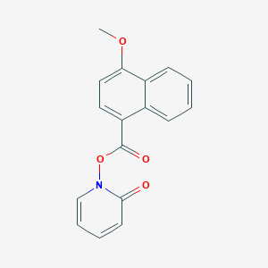 1-[(4-Methoxynaphthalene-1-carbonyl)oxy]pyridin-2(1H)-one