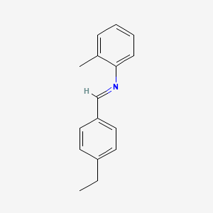 (Z)-1-(4-Ethylphenyl)-N-(2-methylphenyl)methanimine