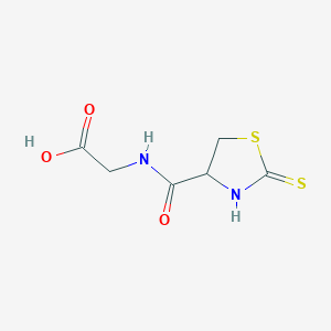 N-(2-Sulfanylidene-1,3-thiazolidine-4-carbonyl)glycine