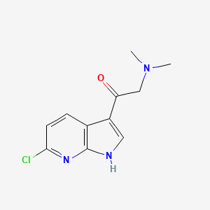 Ethanone, 1-(6-chloro-1H-pyrrolo[2,3-b]pyridin-3-yl)-2-(dimethylamino)-