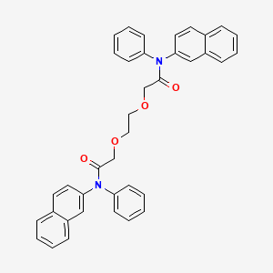 2,2'-[Ethane-1,2-diylbis(oxy)]bis[N-(naphthalen-2-yl)-N-phenylacetamide]