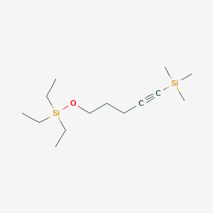 Silane, triethyl[[5-(trimethylsilyl)-4-pentynyl]oxy]-