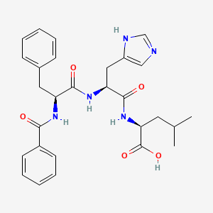 N-Benzoyl-L-phenylalanyl-L-histidyl-L-leucine