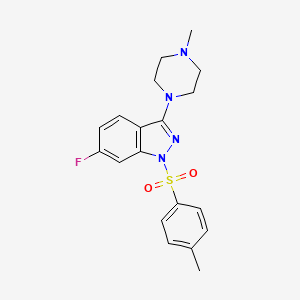 6-Fluoro-1-[(4-methylphenyl)sulfonyl]-3-(4-methyl-1-piperazinyl)-1H-indazole