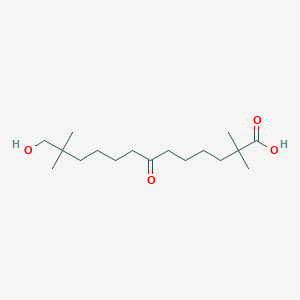 13-Hydroxy-2,2,12,12-tetramethyl-7-oxotridecanoic acid