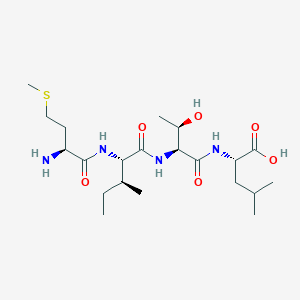 molecular formula C21H40N4O6S B15414286 L-Leucine, L-methionyl-L-isoleucyl-L-threonyl- CAS No. 171808-70-1