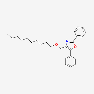 molecular formula C26H33NO2 B15414310 Oxazole, 4-[(decyloxy)methyl]-2,5-diphenyl- CAS No. 400625-33-4