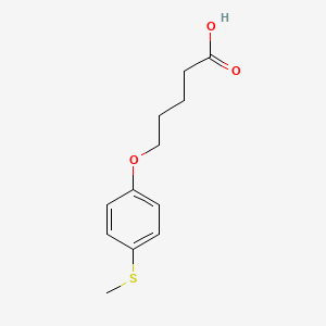 5-[4-(Methylsulfanyl)phenoxy]pentanoic acid