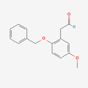 Benzeneacetaldehyde, 5-methoxy-2-(phenylmethoxy)-