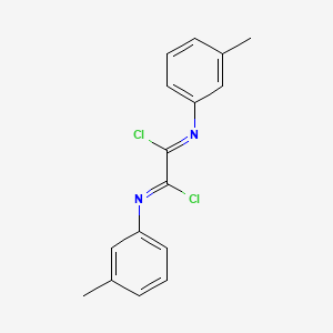 Ethanediimidoyl dichloride, bis(3-methylphenyl)-