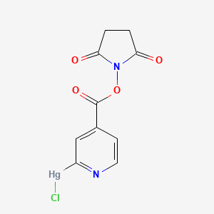 Chloro(4-{[(2,5-dioxopyrrolidin-1-yl)oxy]carbonyl}pyridin-2-yl)mercury