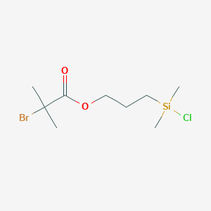 Propanoic acid, 2-bromo-2-methyl-, 3-(chlorodimethylsilyl)propyl ester