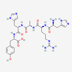 L-Histidyl-N~5~-(diaminomethylidene)-L-ornithyl-L-alanyl-L-histidyl-L-tyrosine