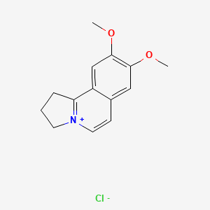 1H-Pyrrolo[2,1-a]isoquinolinium, 2,3-dihydro-8,9-dimethoxy-, chloride