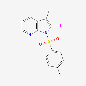 1H-Pyrrolo[2,3-b]pyridine, 2-iodo-3-methyl-1-[(4-methylphenyl)sulfonyl]-