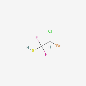 2-Bromo-2-chloro-1,1-difluoroethane-1-thiol